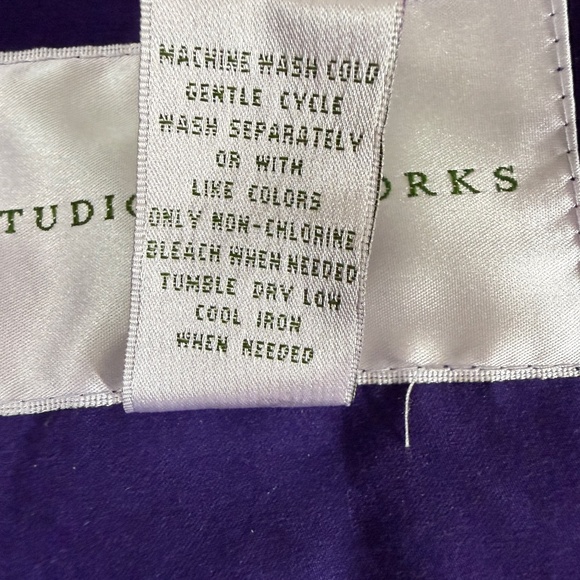 Studio Works Hooded Jacket Coat with Removal Hood with Fur Trim size S - Picture 14 of 14